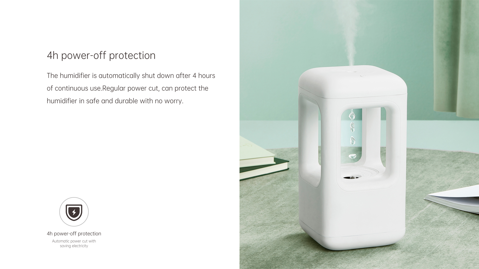 Digital TimerAnti-Gravity Water Drop Humidifier JF-AH1